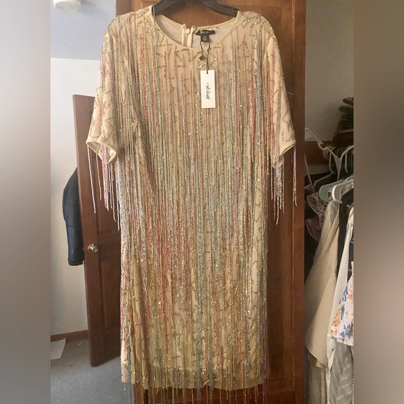 Nasty Gal Beaded Mini Shift Dress - Picture 3 of 3